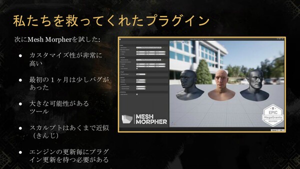 메시 모퍼 플러그인으로 캐릭터 커스터마이즈 가능성을 확인했다